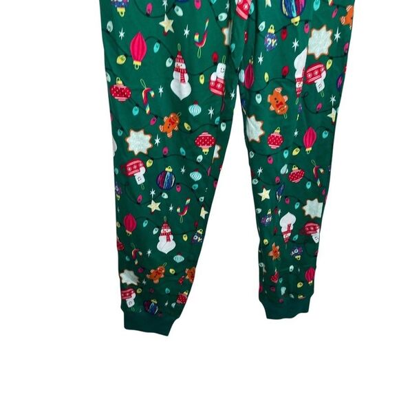 Holiday Lane Pajama Pants Men's Small Green Christmas Gingerbread Holiday NWT - Picture 3 of 9